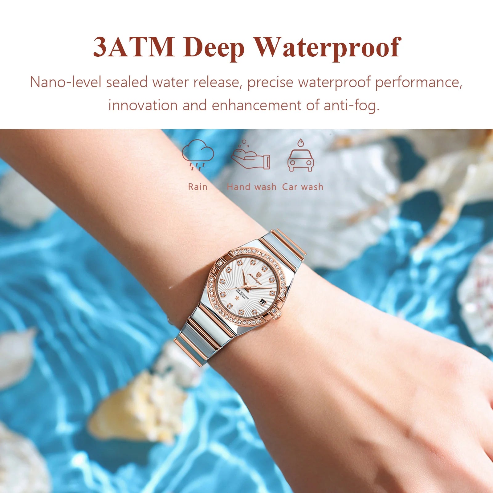 Quartz Women Waterproof Wristwatch