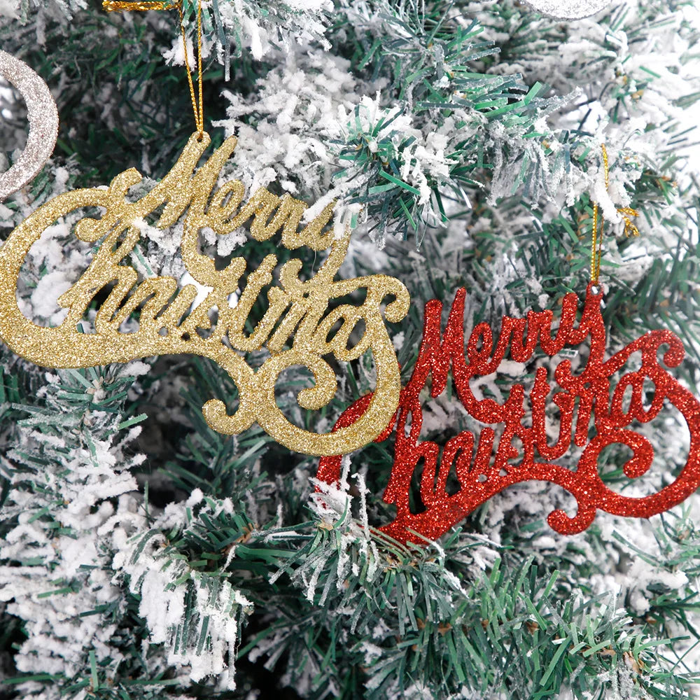 Glitter Letter Hanging Ornaments