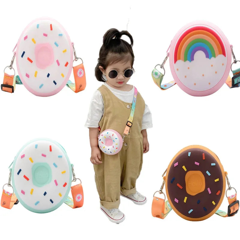 Girls Donut Shape Crossbody Bag