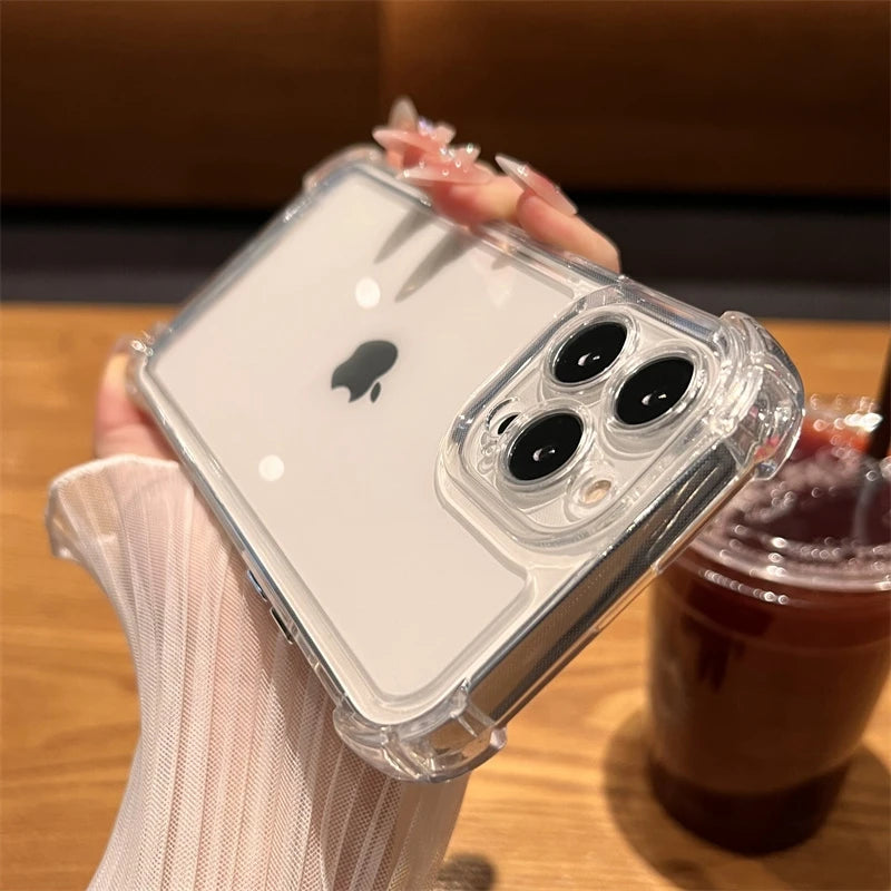 Shockproof Transparent Case For iPhone