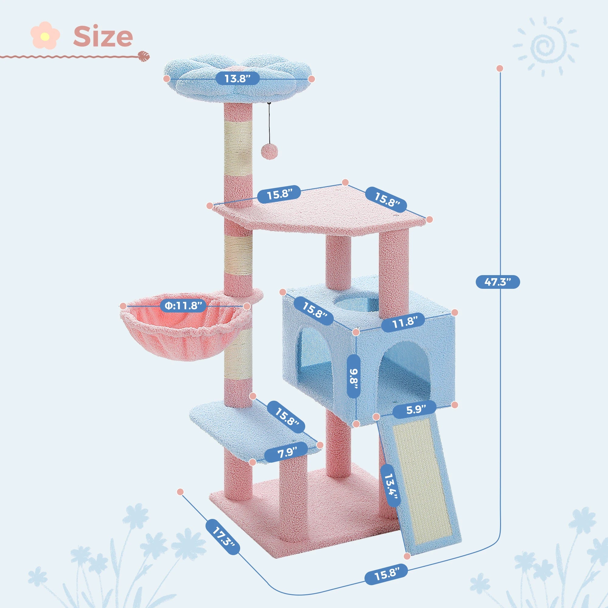 Tree Multi-Level Cat Tower