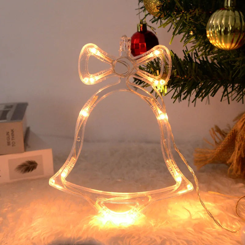 Snowflake Santa Deer Hanging Lamp