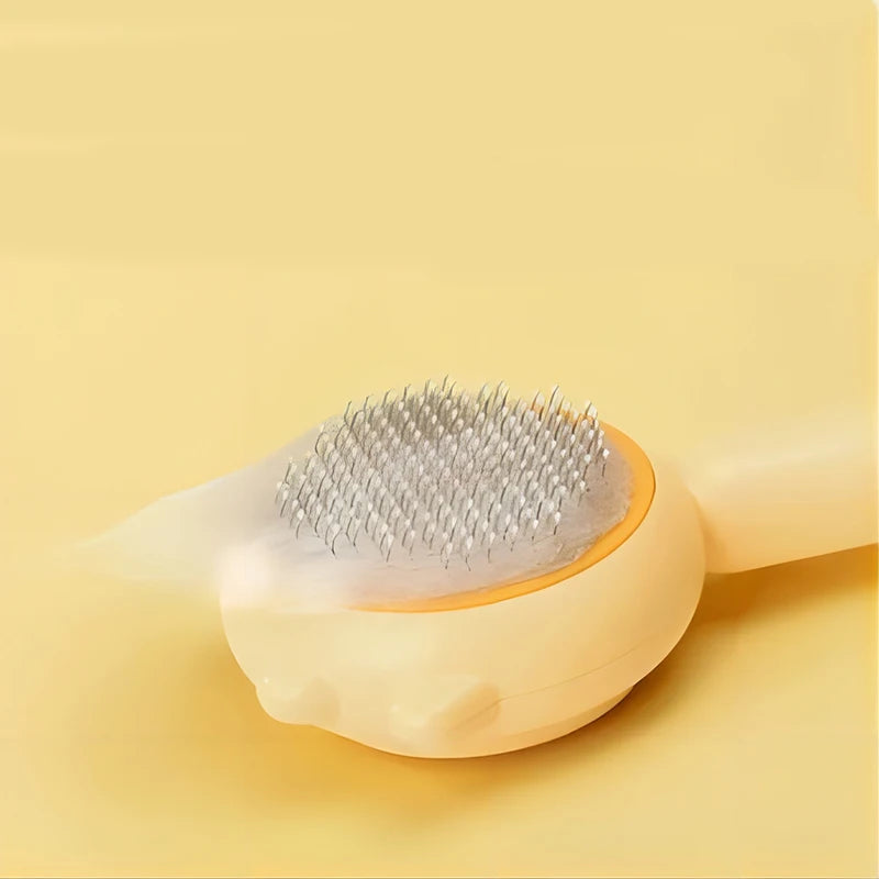 Pet Comb One-Key Hair Removal Cleaning Brush