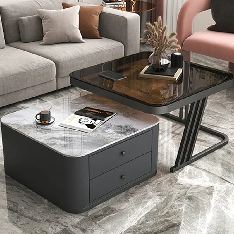 Luxury Glass Square Coffee Table