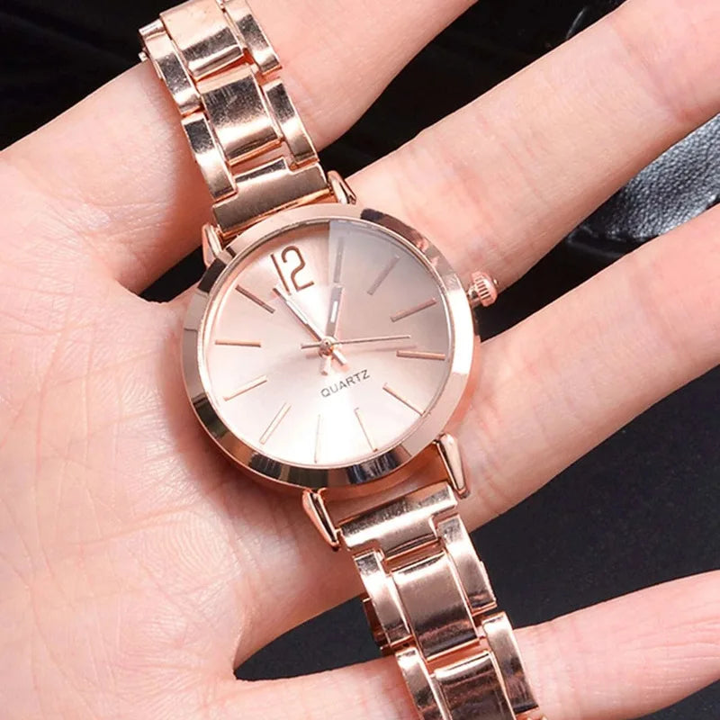 Simple Round Dial Ladies Watch