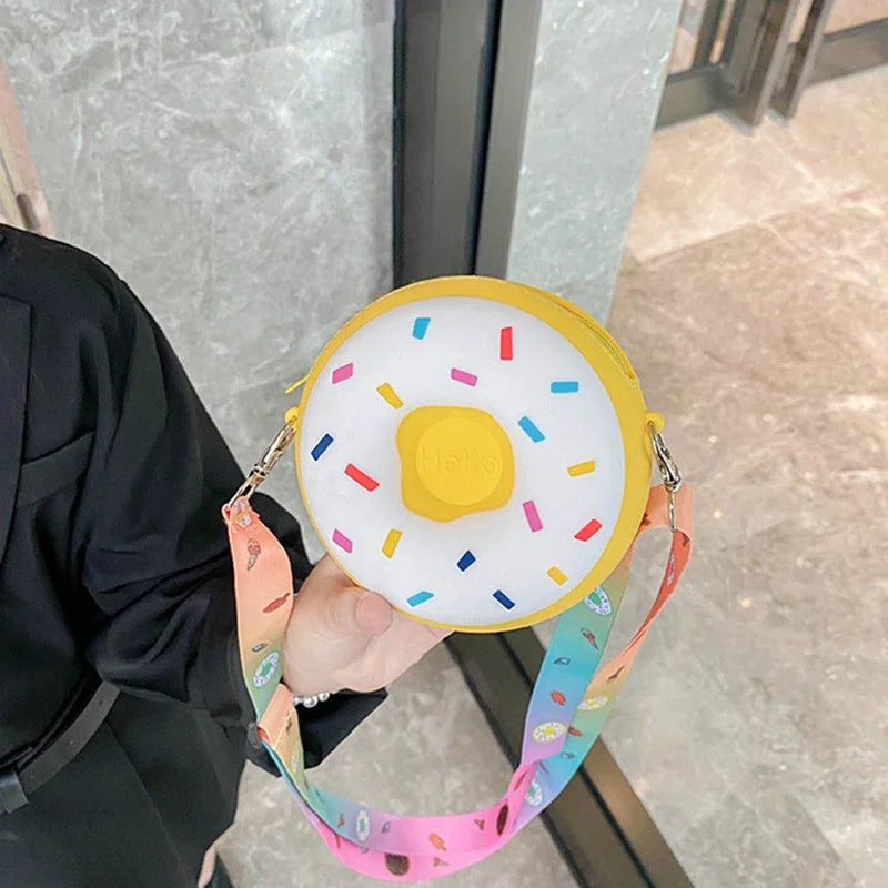 Girls Donut Shape Crossbody Bag