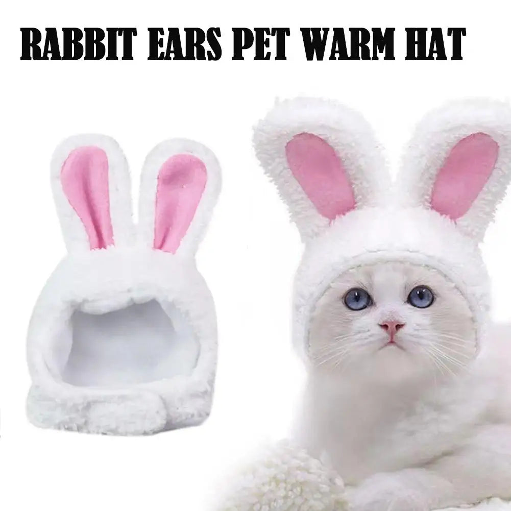 Funny Cat Headgear Cute Rabbit Ears Cap