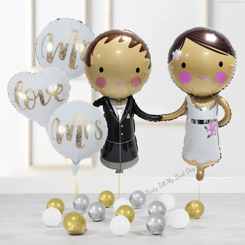 Wedding Decor Balloon Couple