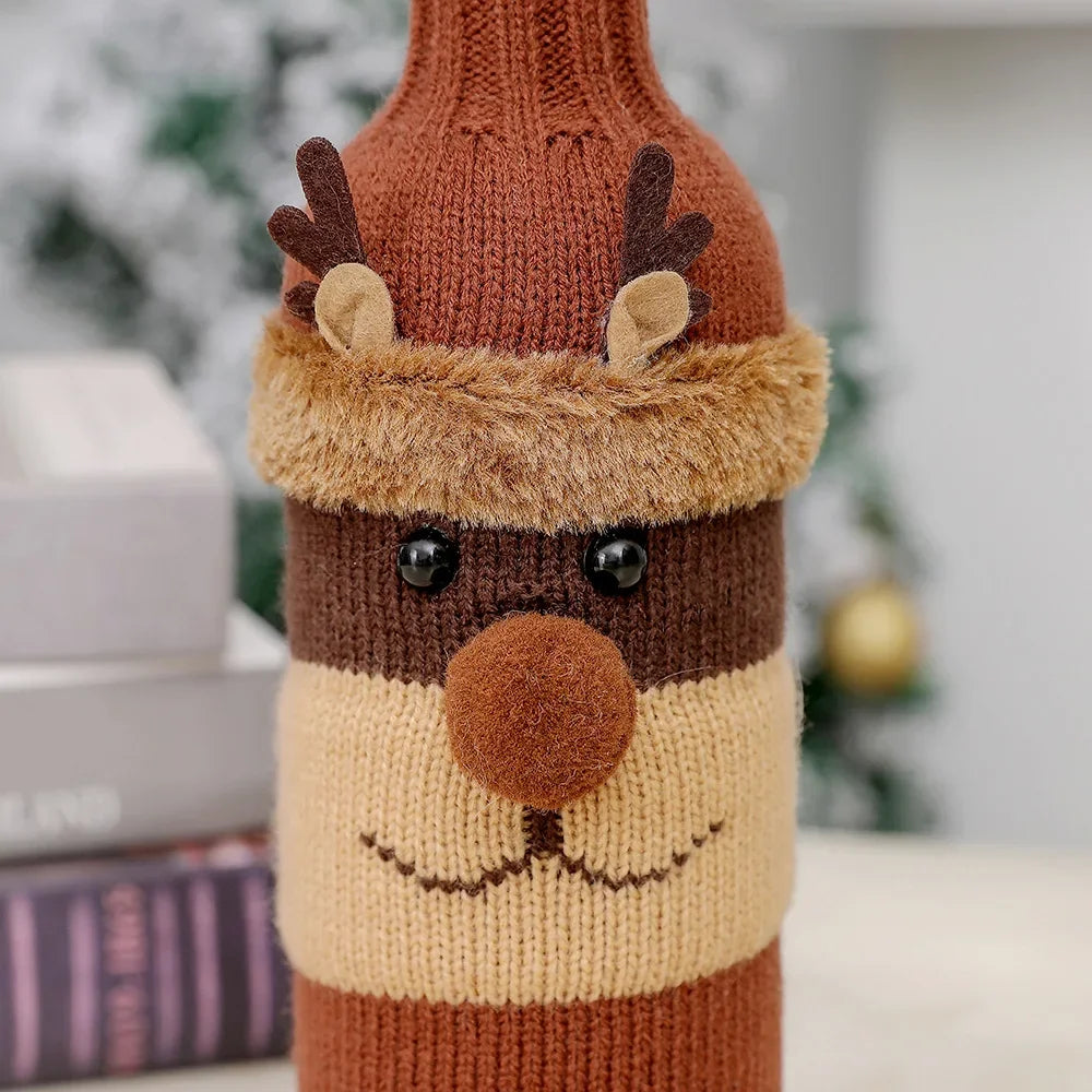 Santa Claus Wine Bottle Cover