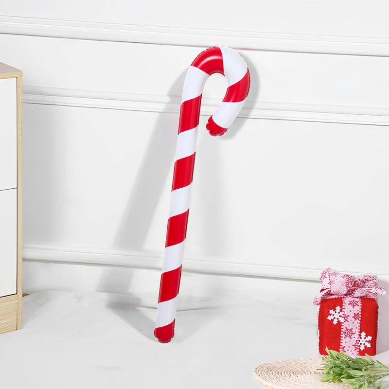 Hristmas Candy Cane Stick Balloons