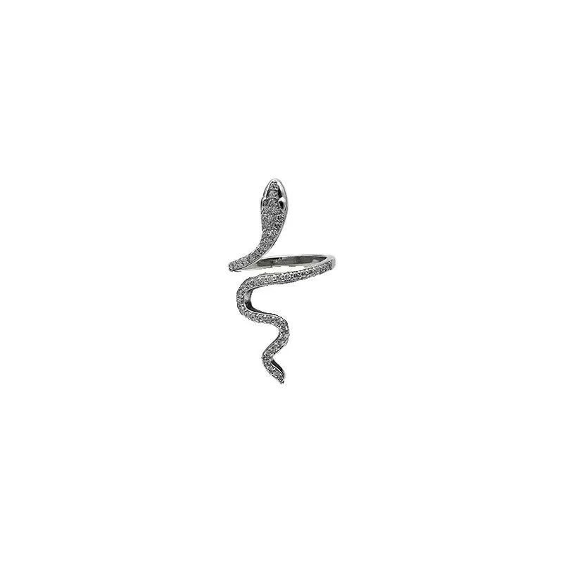 Cubic Zirconia Snake Ring