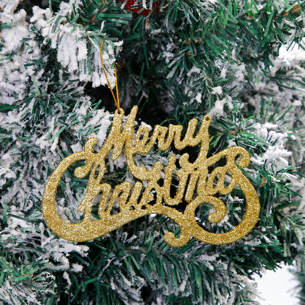 Glitter Letter Hanging Ornaments