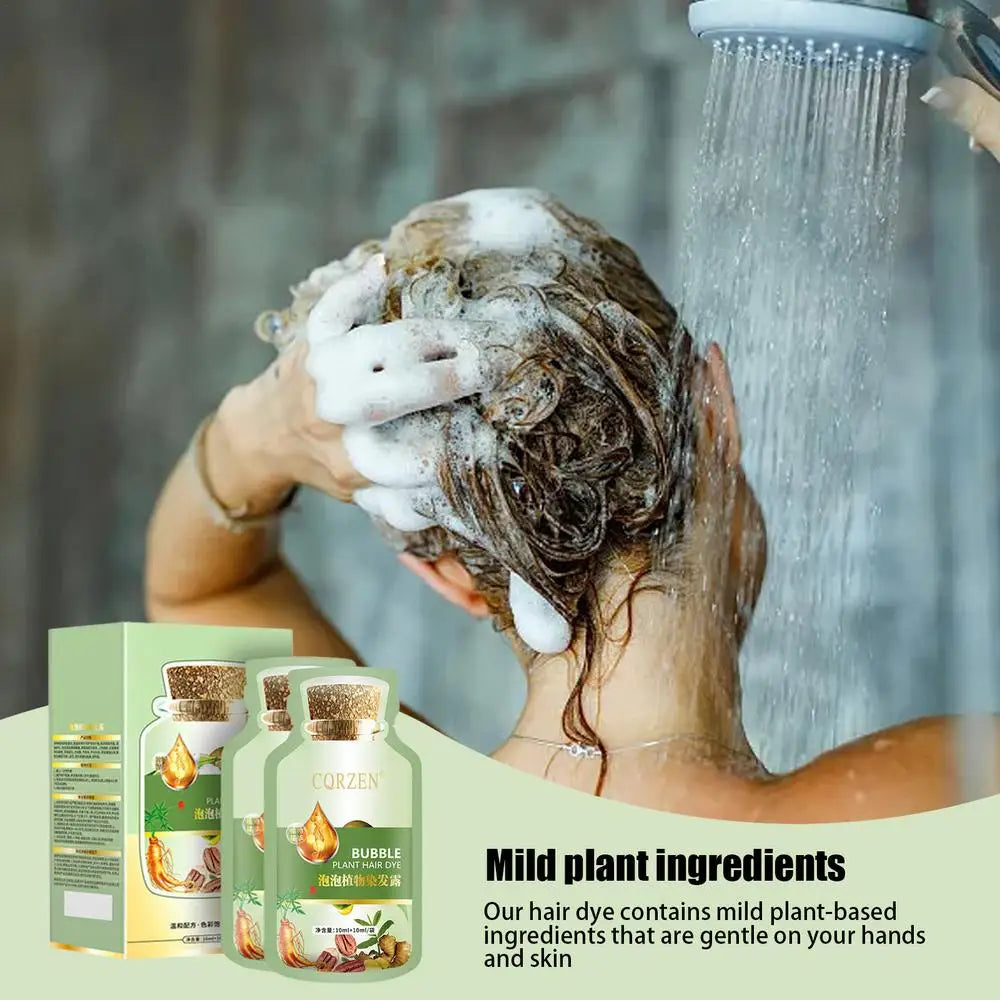 Natural Plant Herbal Hair Dye Shampoo