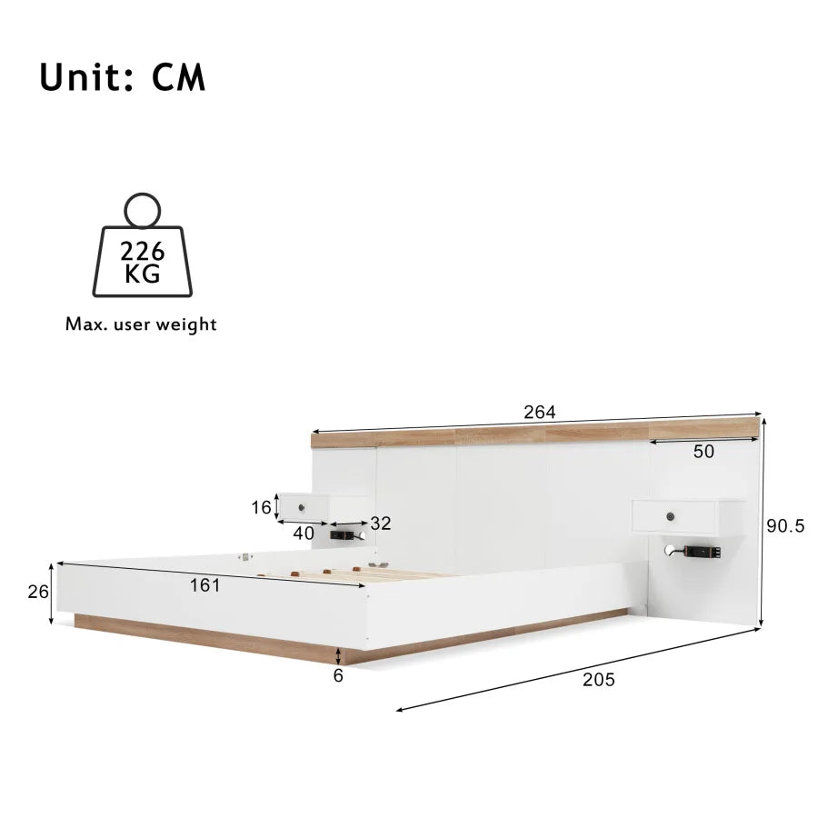 Wooden Double Bed Frame