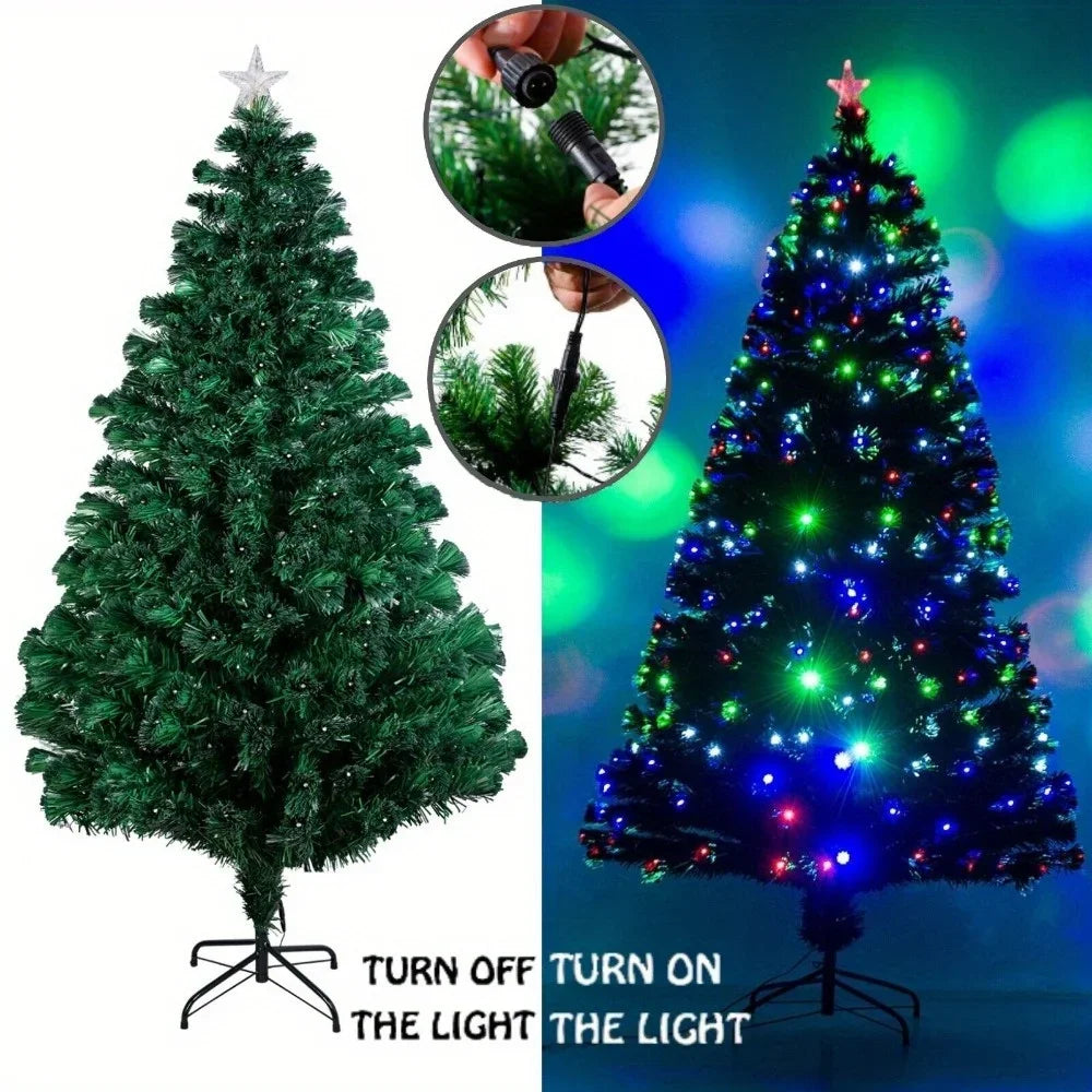 Fiber-optic outdoor Christmas Tree