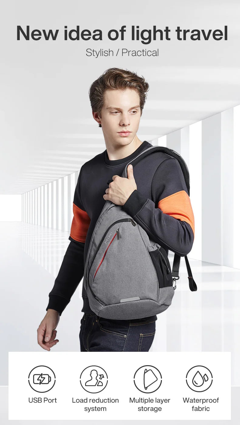 Men's One Shoulder Backpack