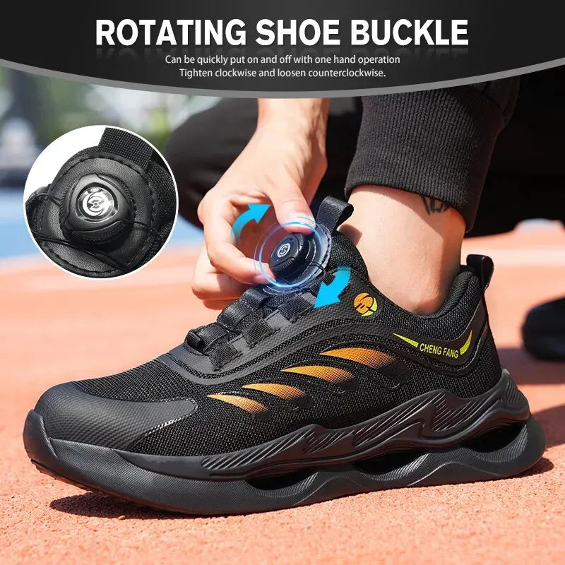 Rotary Buckle Security Boots for Men