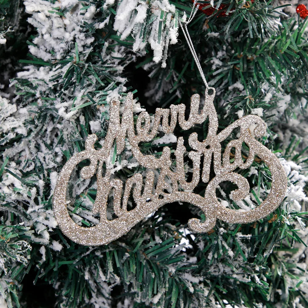 Glitter Letter Hanging Ornaments