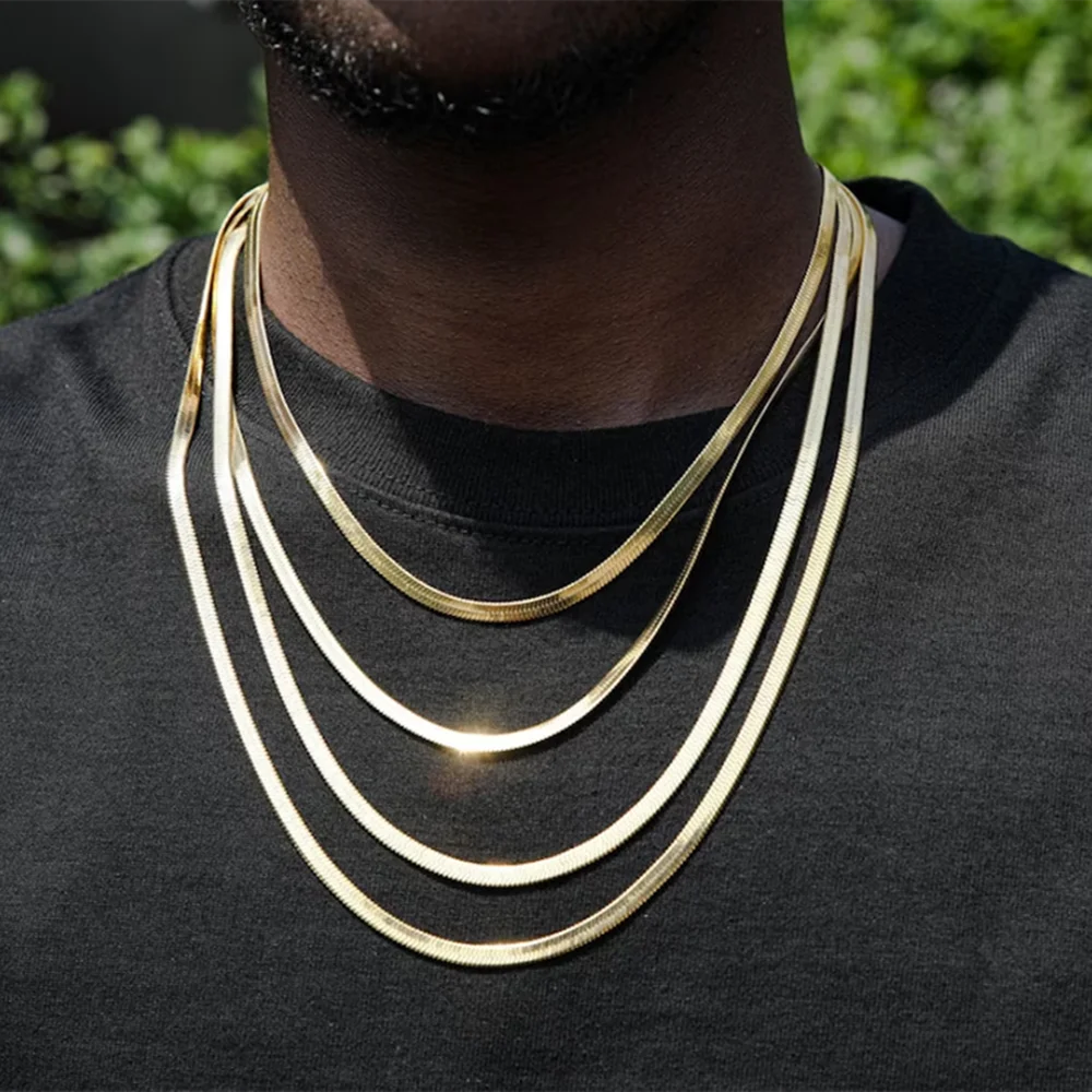 Hip Hop Snake Chain Necklace for Men