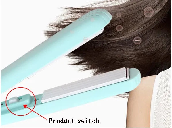 Mini Hair Straightener Curling Flat Iron