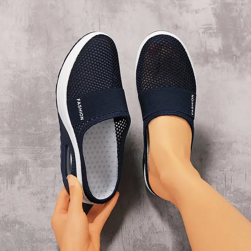 Air Cushion Slip-On Women Walking Shoes