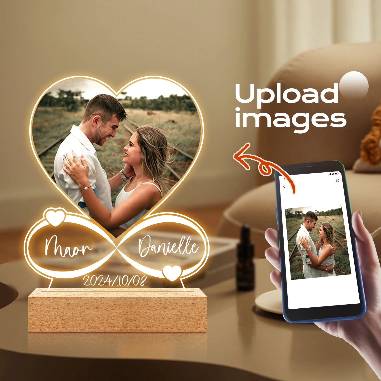 Acrylic Plaque Photo Frame