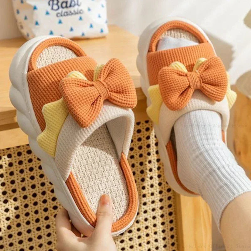 Anti-Slip Linen Slippers