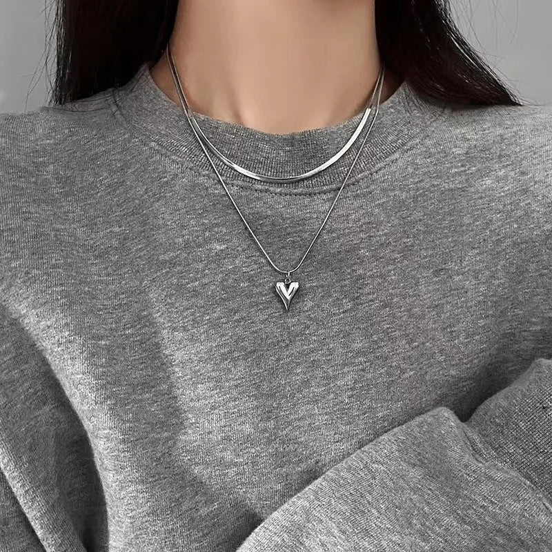 Love Heart Pendant Necklace