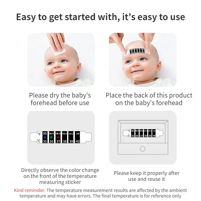 Forehead Head Strip Thermometer