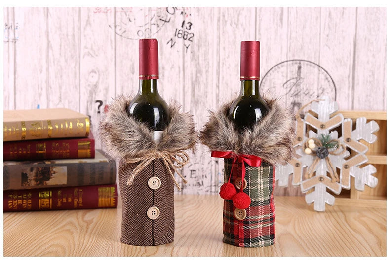 Christmas Wine Bottle Cover