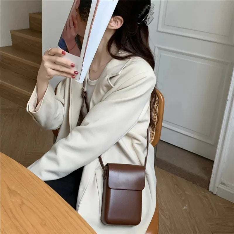 Mini PU Leather Crossbody Shoulder Bag