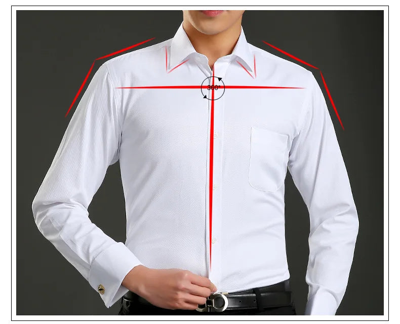 Men's French Cuff Dress Shirt