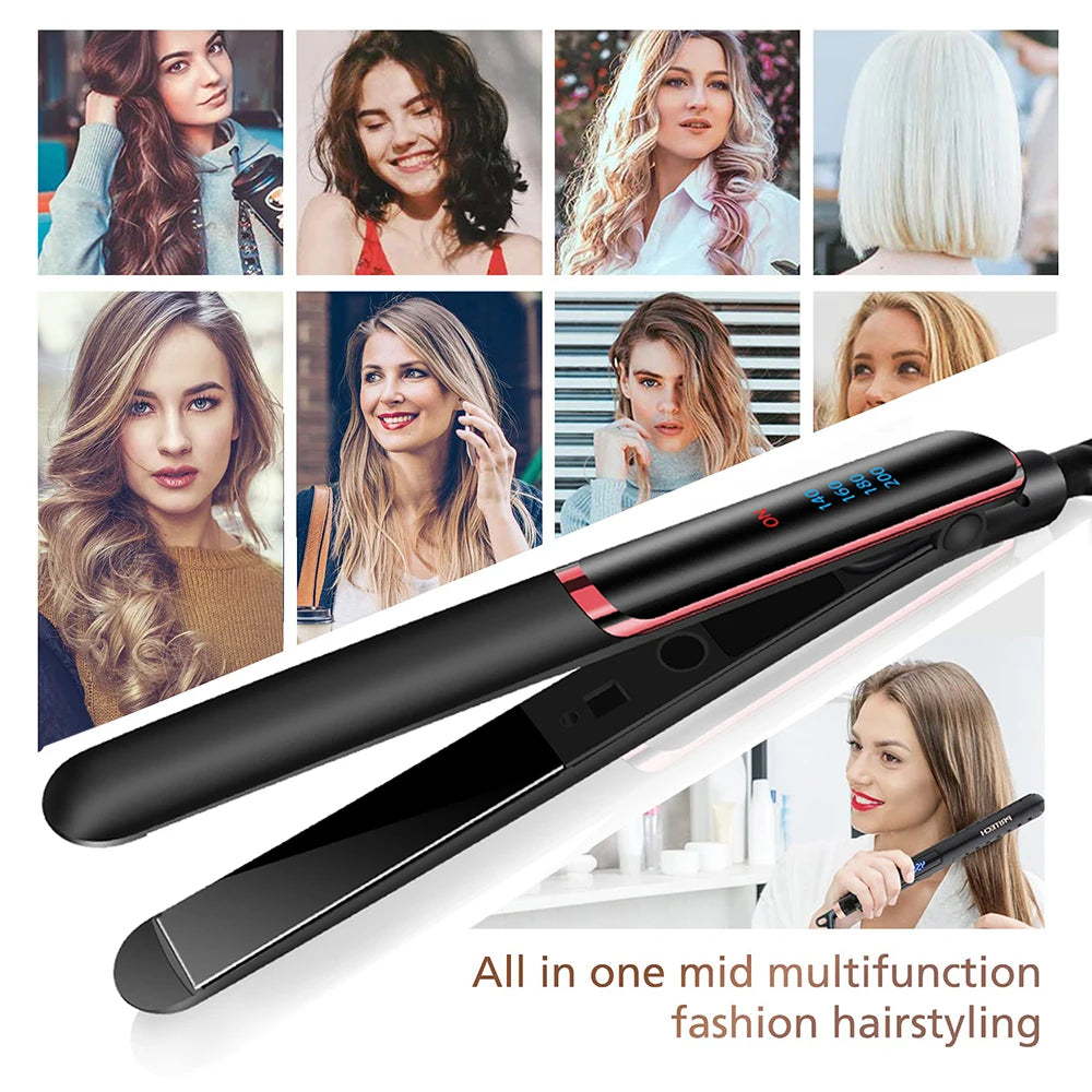 Professional Hair Straight Curling Iron