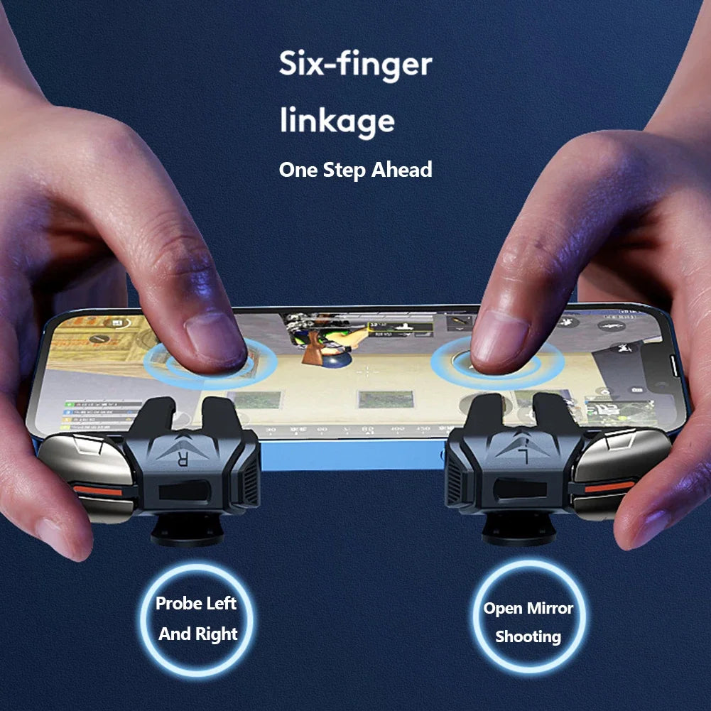 6 Finger Trigger Sensitive Shooting Gamepad