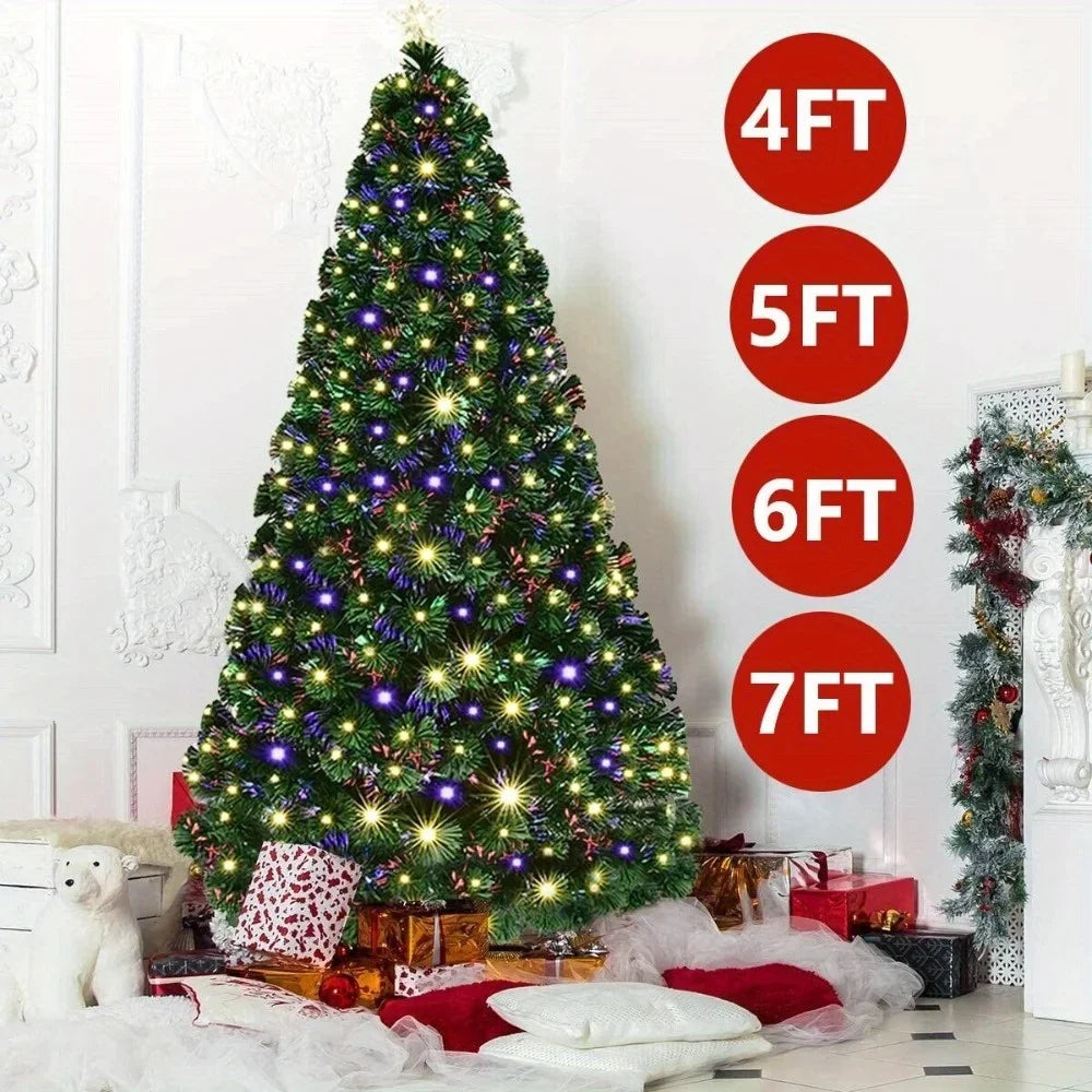 Fiber-optic outdoor Christmas Tree