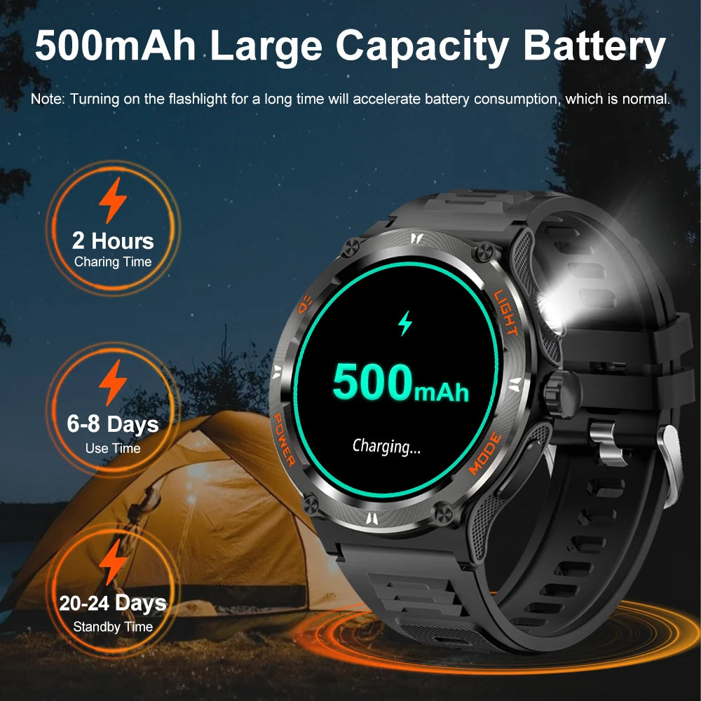 Flashlight Outdoor Smart Watch